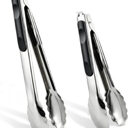 DTDNZKN 2 Pcs 9/12 Inch Kitchen Tongs