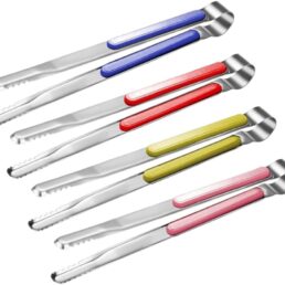 4 Pcs Stainless BBQ Tongs Kitchen Tongs