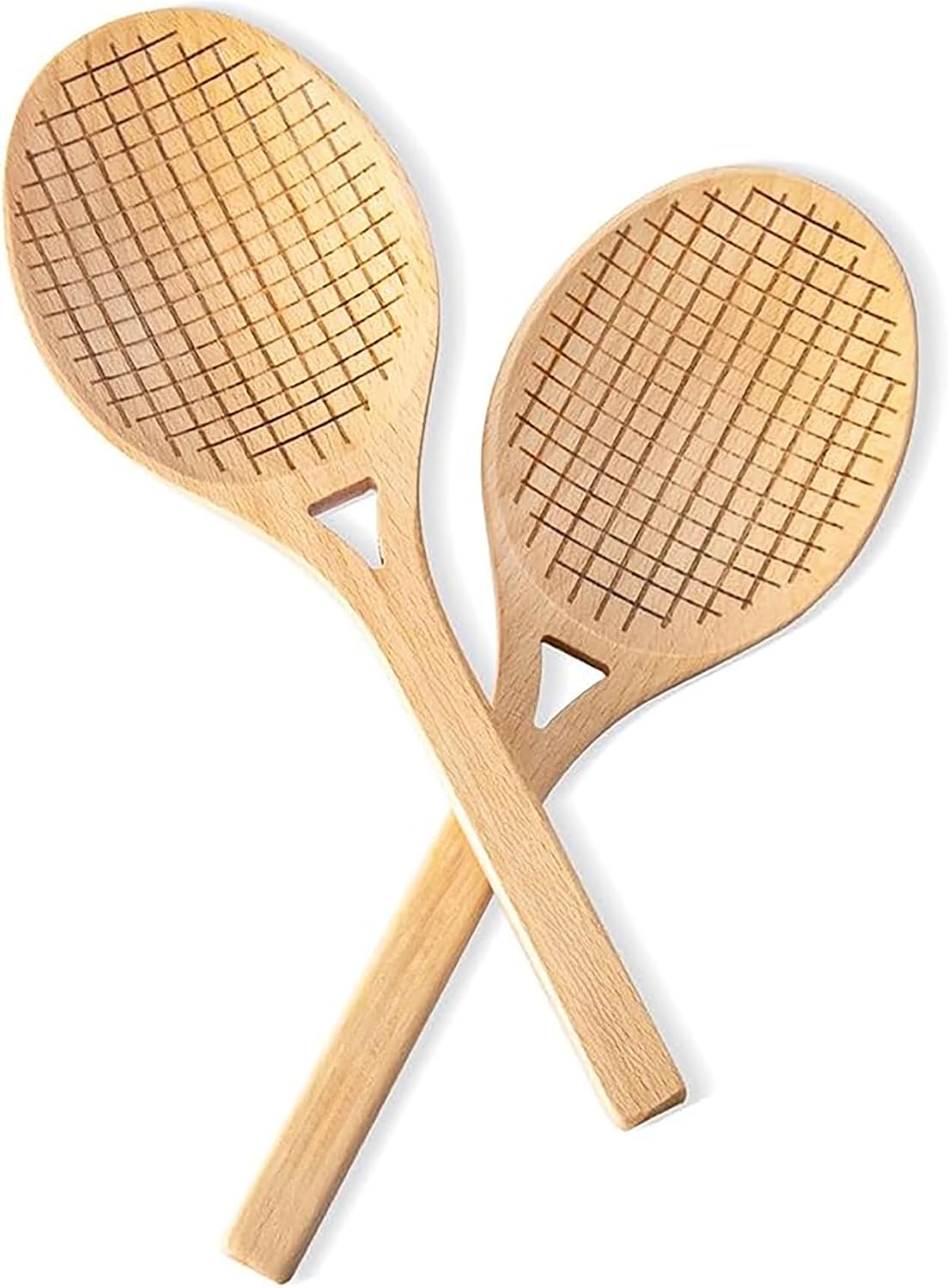 Fox Run Salad Servers, 11.75” x 3.25” x 0.5”, Beechwood