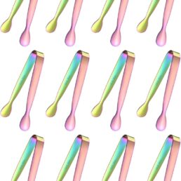M METERXITY 12-Pack Mini Serving Tongs