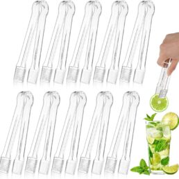 PEASUG 10 PCS Plastic Serving Tongs