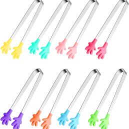 8PCS Silicone Mini Tongs
