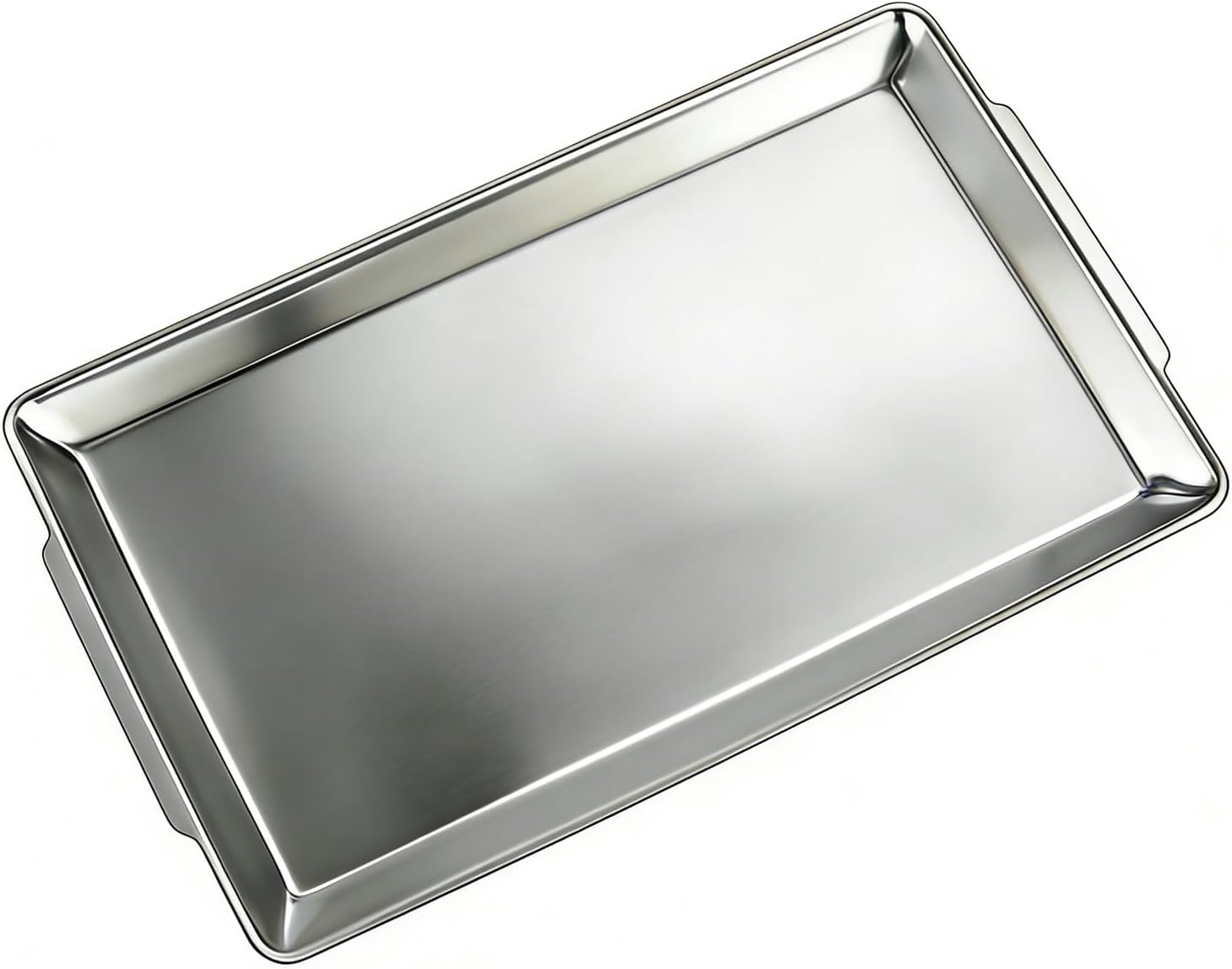 40X24 cm Large Serving Platters, Stainless Steel Heavy-Duty Large Serving Trays