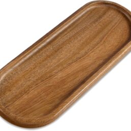 Acacia Wood Oval Serving Tray