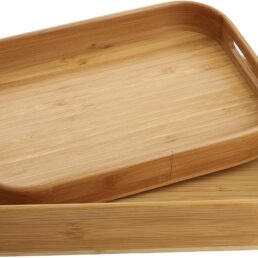 Dicunoy Set of 2 Bamboo Serving Tray