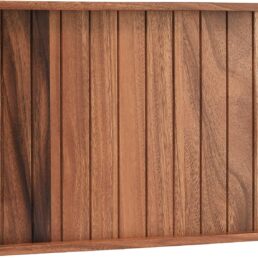 Large Acacia Wooden Serving Tray with Handles