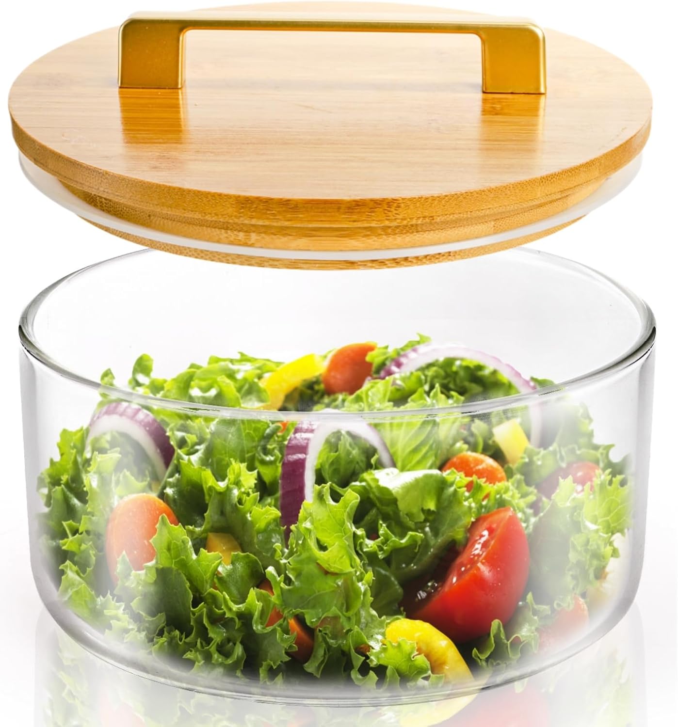 Peohud 85oz Glass Trifle Bowl