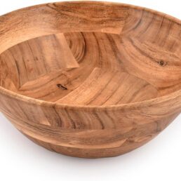 Samhita Acacia Wood Large Salad Bowl