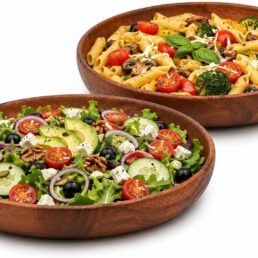 Wood Vibes 8" Wide Acacia Wood Pasta,