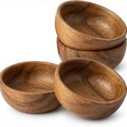 Acacia Wood Dipping Bowls