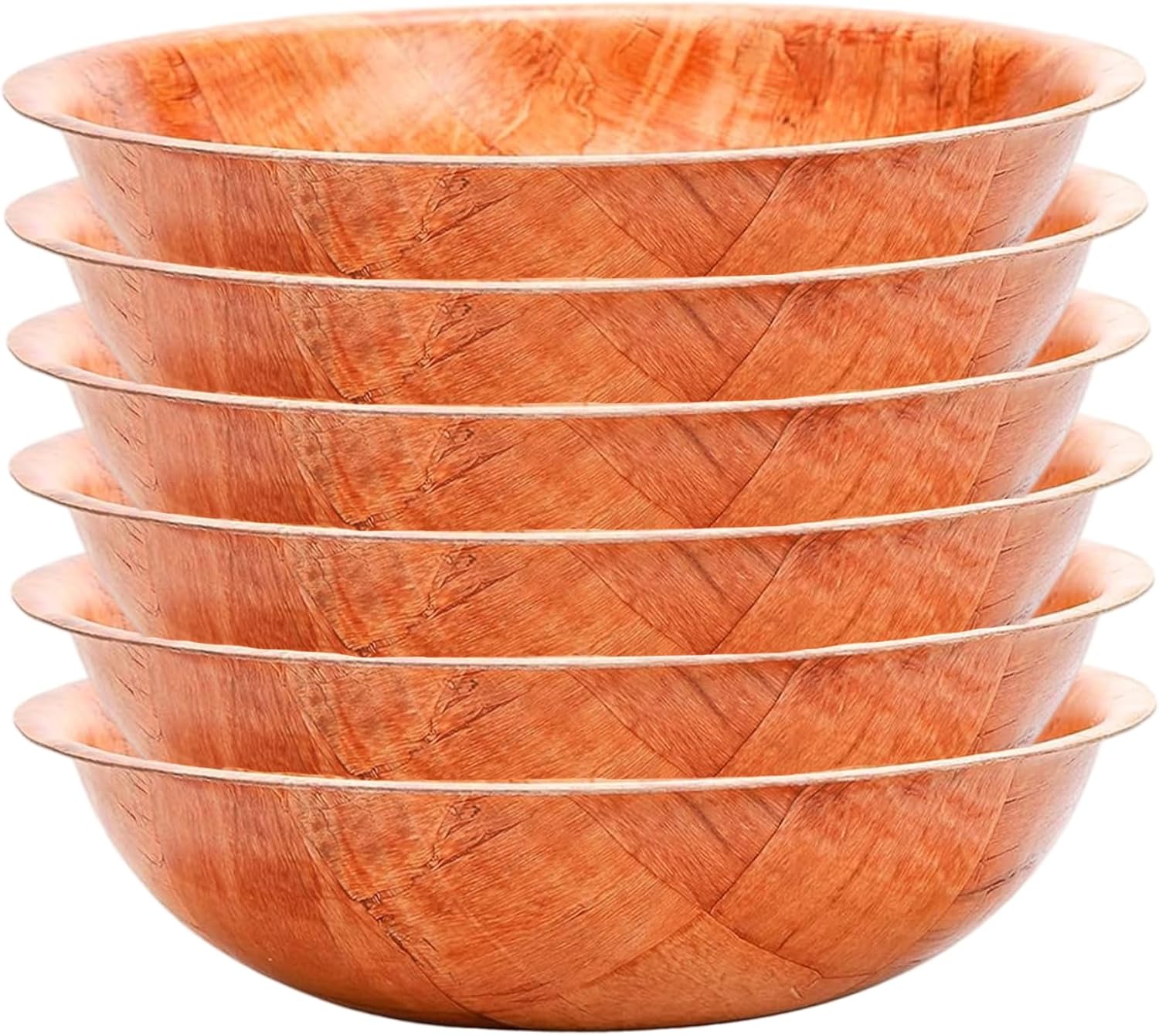 Wooden Salad Bowl, 6Pcs/Set