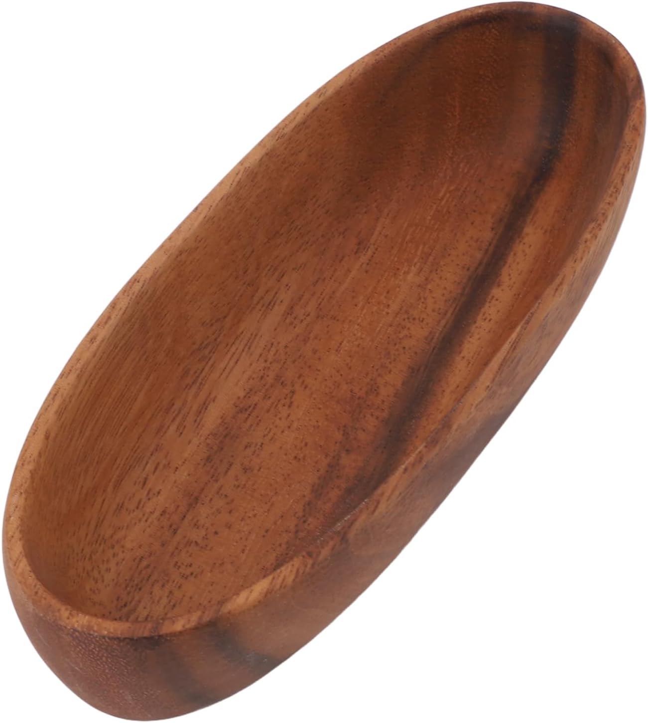 Wooden Boat Shaped Bowl Wooden Large Capacity Salad Bowl