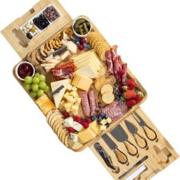 Large Bamboo Charcuterie Board Set
