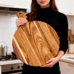 ZeQi Large Acacia Wood Cutting Board