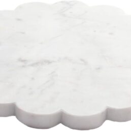 8-Inch Marble Scallop-Edge Serving Board