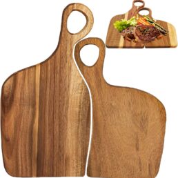 2Pcs Wood Couple Cutting Board