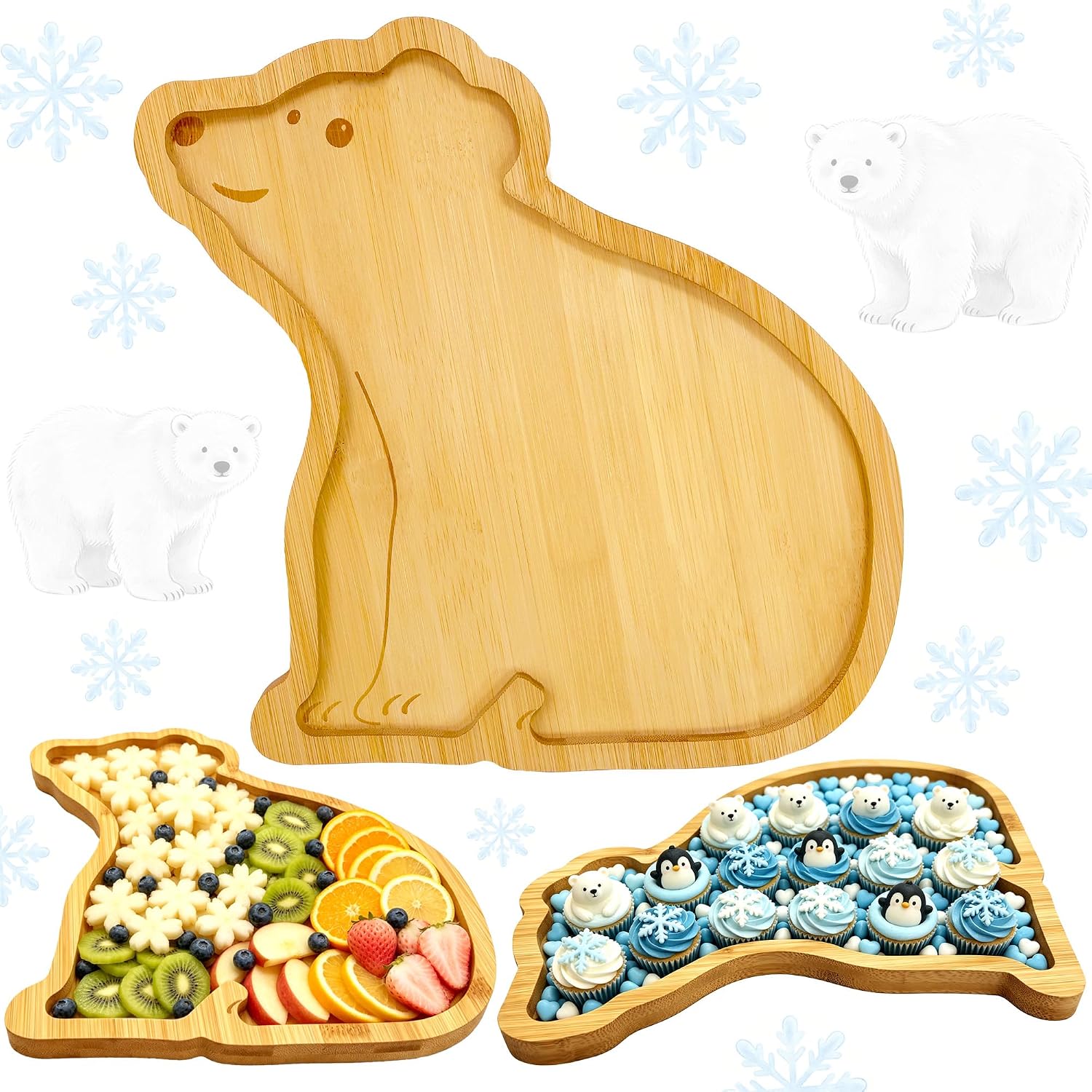 Cute Polar Bear Charcuterie Board